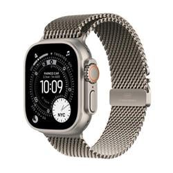 Apple Watch Ultra 3 49 mm, Titán s prírodným titánovým milánskym ťahom - L