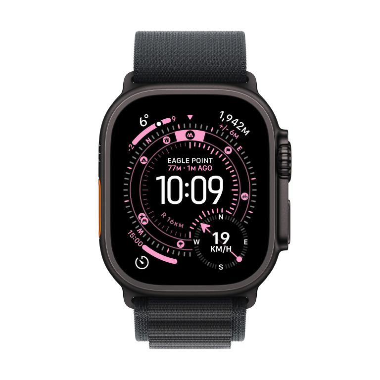 Apple Watch Ultra 3 GPS + Cellular 49mm Titanium Case Black - Large