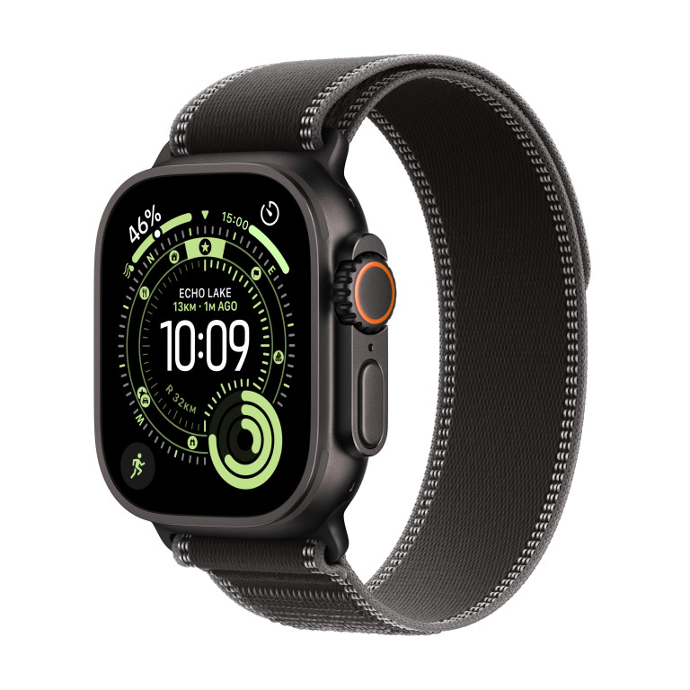 Apple Watch Ultra 3 GPS + Cellular 49mm Titanium Case Black - S/M