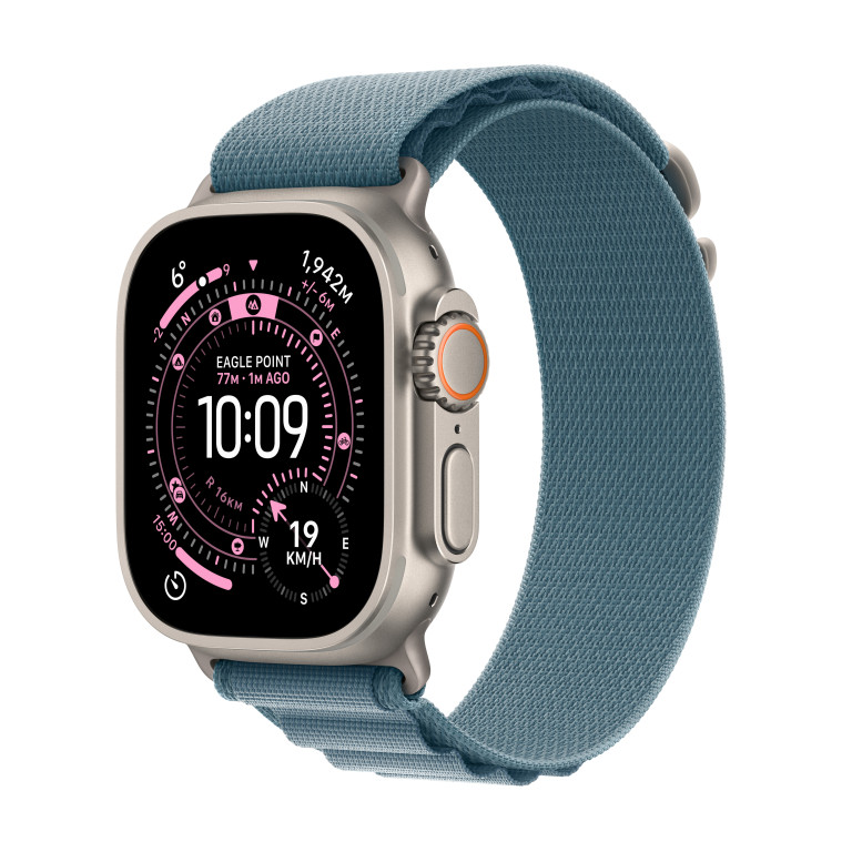 Apple Watch Ultra 3 GPS + Cellular 49mm Titanium Case Light Blue - Medium