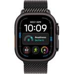 Apple Watch Ultra 4 GPS + Cellular 49 mm, čierne titánové puzdro s čiernym titánovým milánskym remienkom – L