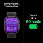 Apple Watch Ultra 4 GPS + Cellular 49mm Black Titanium Case with Burgundy Alpine Loop - M