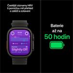 Apple Watch Ultra 4 GPS + Cellular 49mm Black Titanium Case with Translucent Black Ocean Band