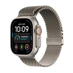 Apple Watch Ultra 4 GPS + Cellular 49mm Natural Titanium Case with Natural Titanium Milanese Loop - M