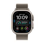 Apple Watch Ultra 4 GPS + Cellular 49mm Natural Titanium Case with Natural Titanium Milanese Loop - S