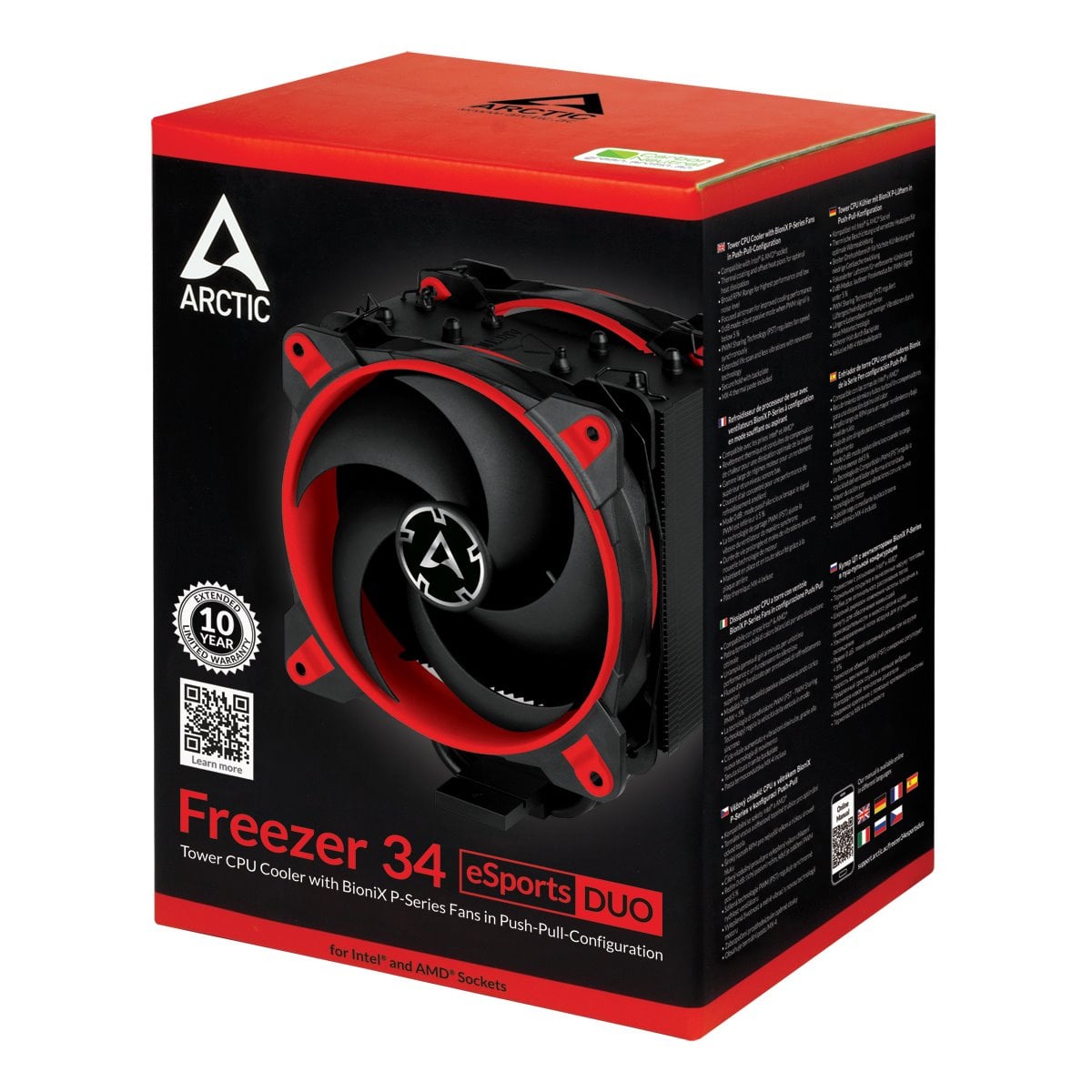 ARCTIC Freezer 34 eSports DUO (Red), červená ACFRE00060A