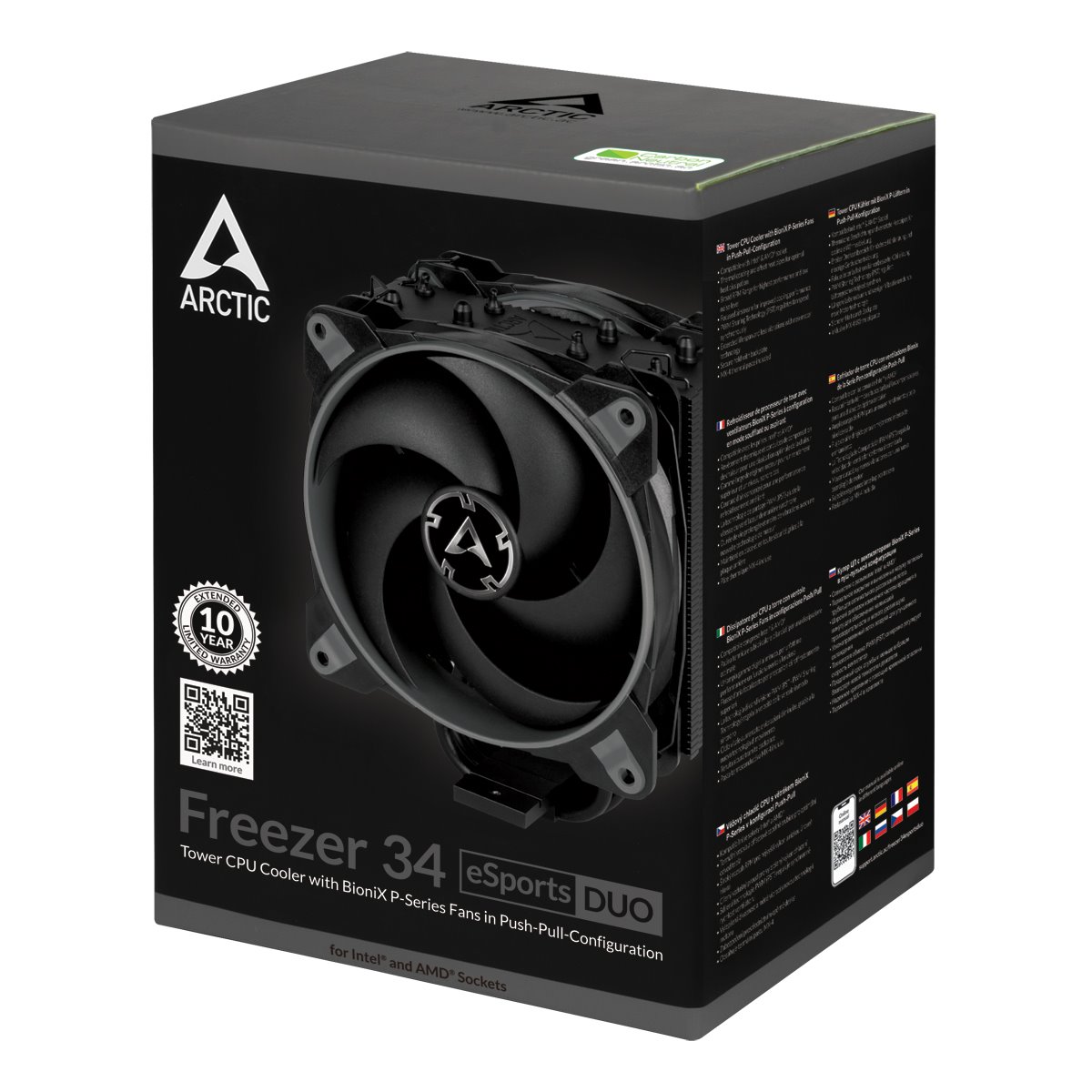 ARCTIC Freezer 34 eSports DUO (sivá), sivá