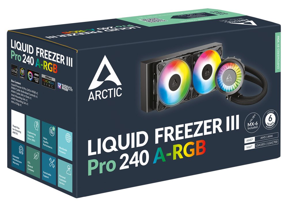 ARCTIC Liquid Freezer III Pro 240 A-RGB čierna