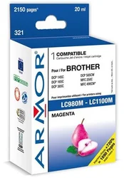 ARMOR cartridge pro BROTHER DCP 145/6690 Magenta (LC980M/LC1100M) - alternativní