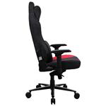 AROZZI herní židle VERNAZZA Supersoft Red/ látkový povrch/ černočervená