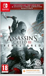 Assassin's Creed 3 + Liberation Remastered SWITCH CODE IN BOX