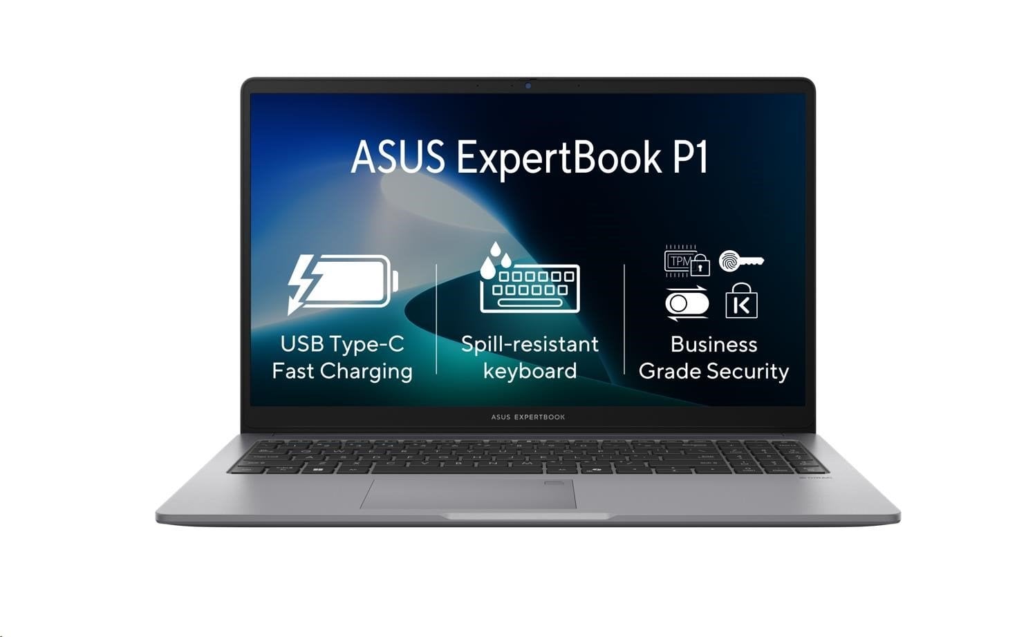 ASUS ExpertBook P1 P1503CVA-C316512X hmlistá sivá
