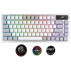 ASUS ROG AZOTH Moonlight White, mechanická, Bluetooth, US, bílá