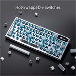 ASUS ROG AZOTH Moonlight White, mechanický, Bluetooth, USA, biely