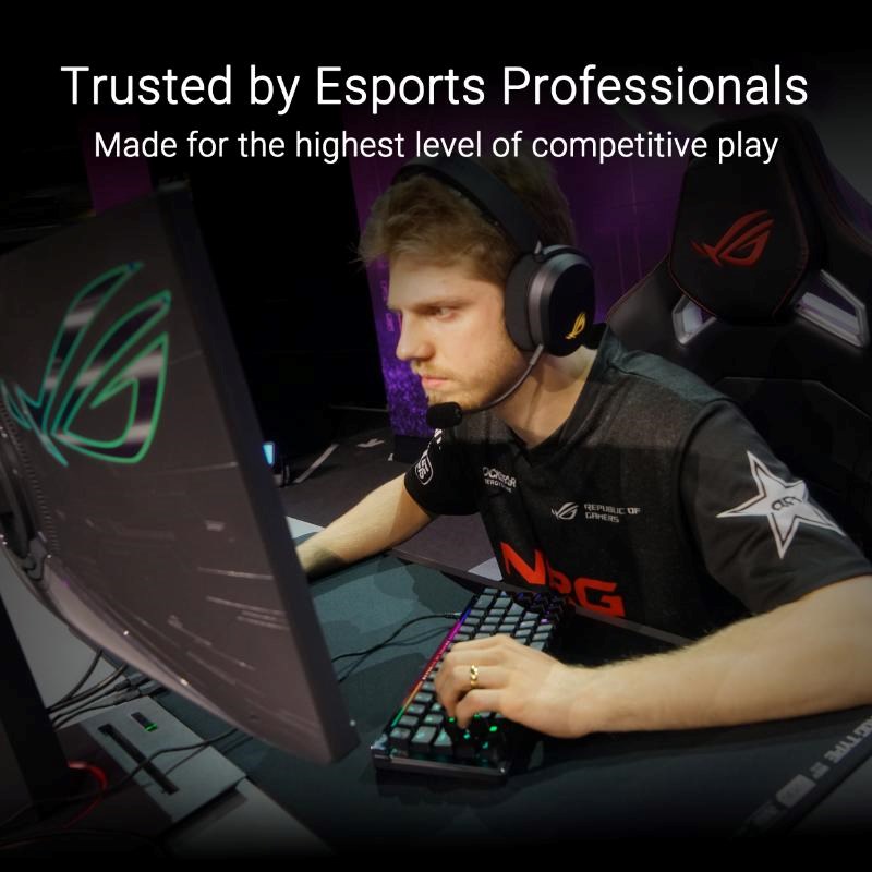 ASUS ROG Falchion Ace HFX, mechanický, americký, čierny