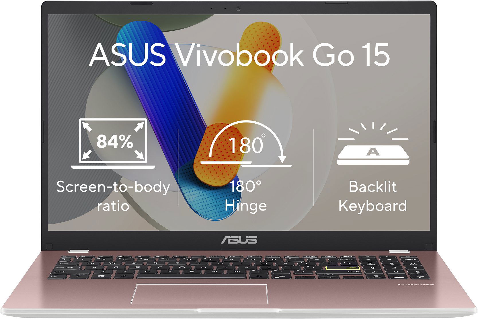 ASUS Vivobook Go 15 E510KA-BQ1213WS Ružová
