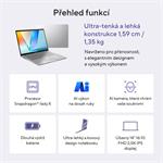 ASUS Vivobook S14 S3407QA-KP014W Matte Gray kovový