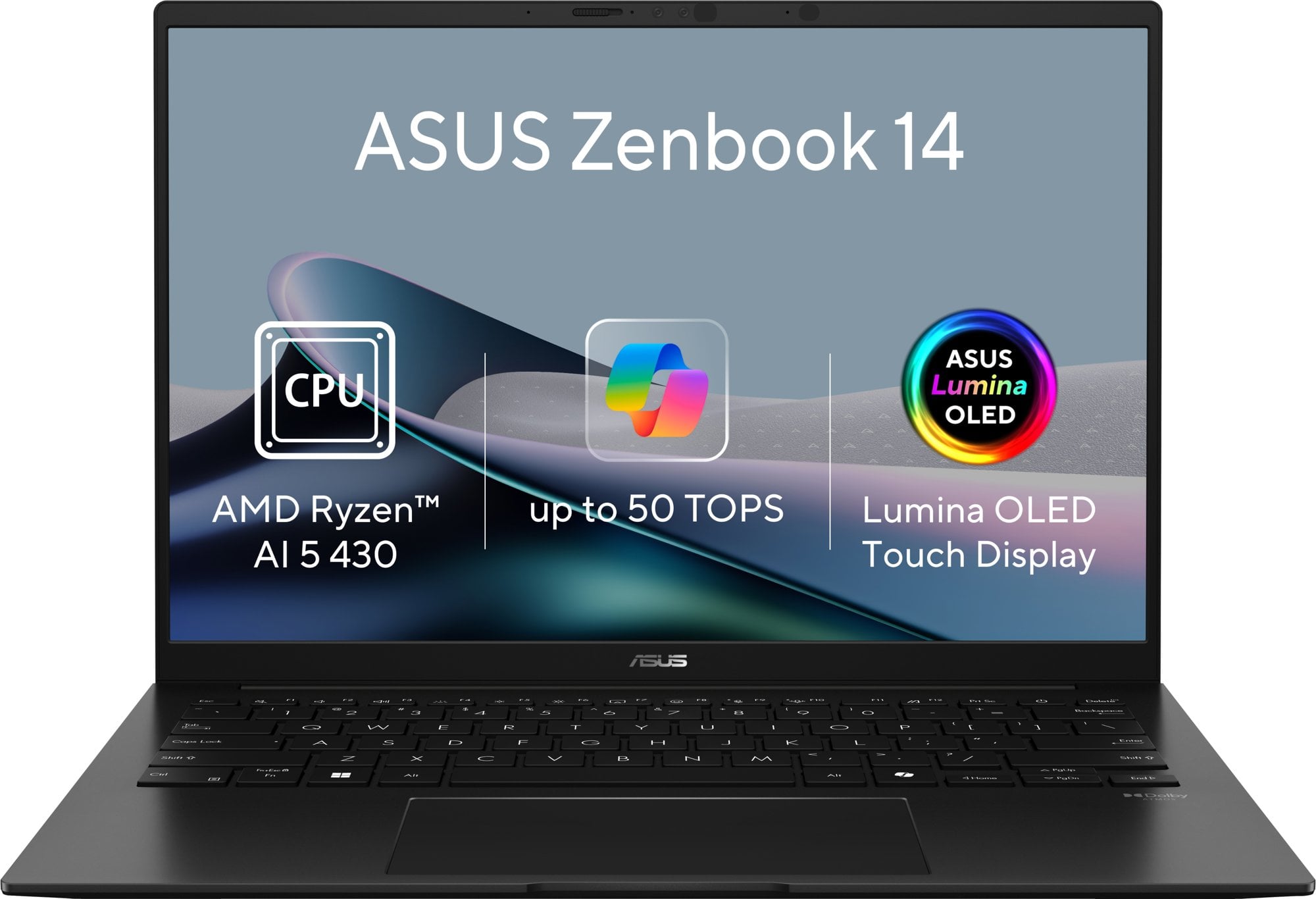 ASUS Zenbook 14 UM3406GA-OLED171WZ Jade Black (bez adaptéru)
