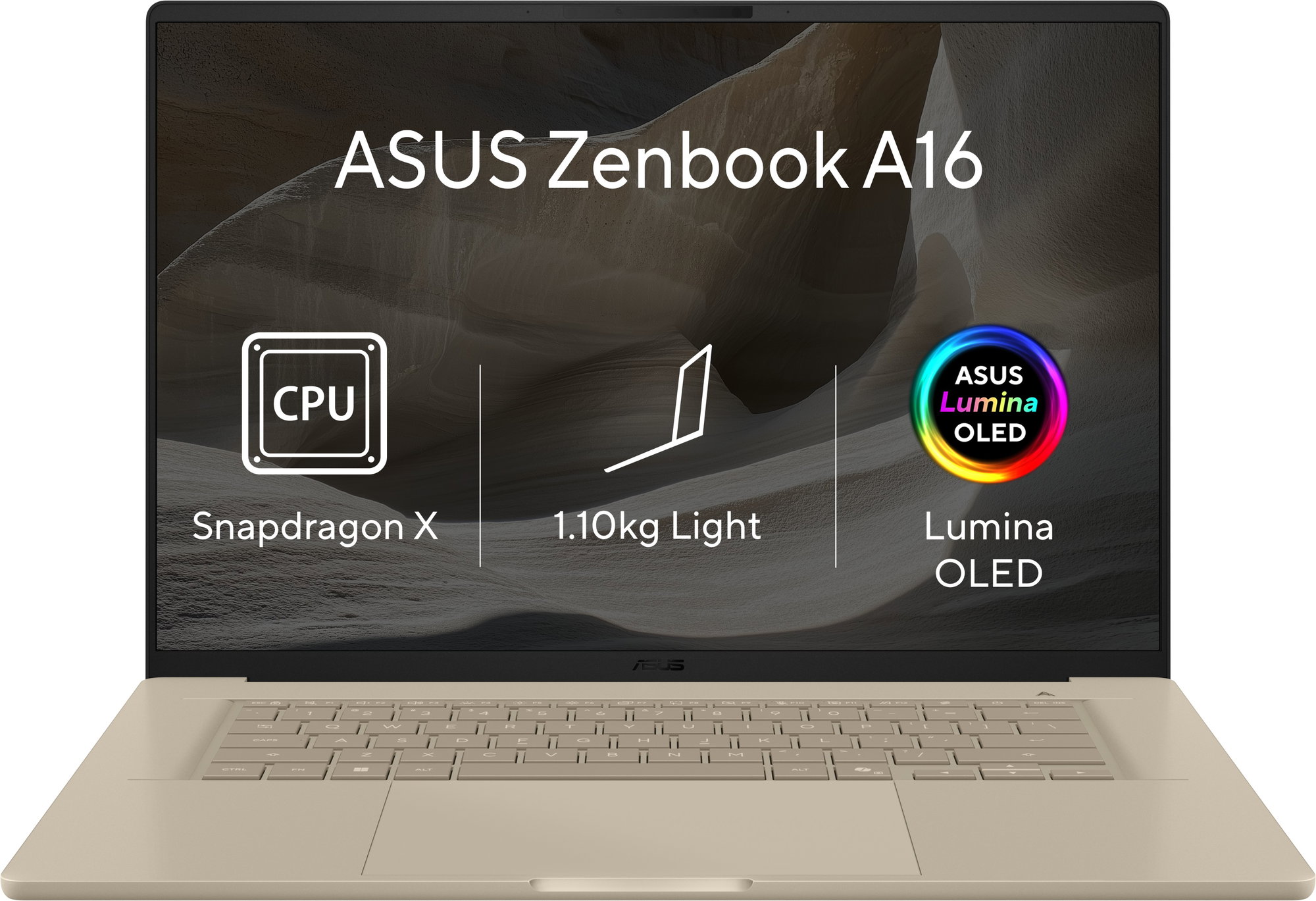 ASUS Zenbook A16 UX3607QA-OLED104WZ Zabriskie Beige (bez napájacieho adaptéra)