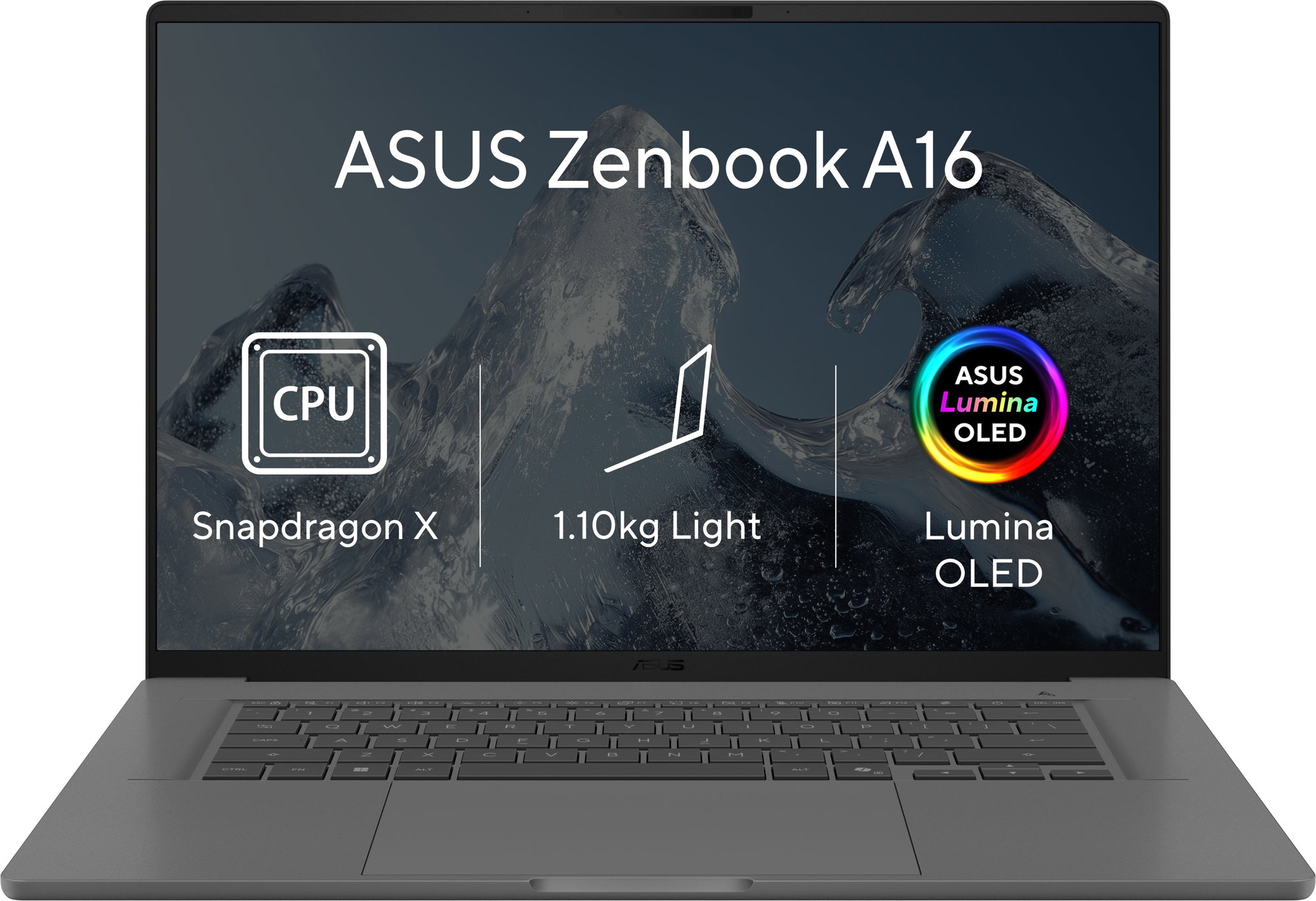 ASUS Zenbook A16 UX3607QA-OLED110WZ Iceland Gray (bez napájacieho adaptéra)