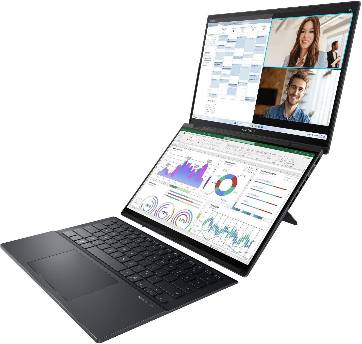 ASUS Zenbook Duo OLED UX8406CA-OLED304WZ Inkwell Gray celokovový (bez napájacieho adaptéra)