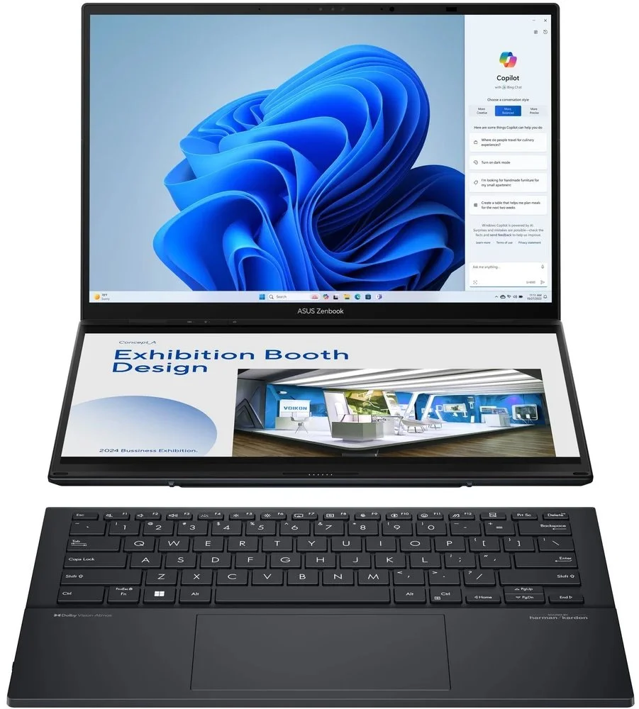 ASUS Zenbook Duo OLED UX8406MA-OLED086X Inkwell Gray celokovový