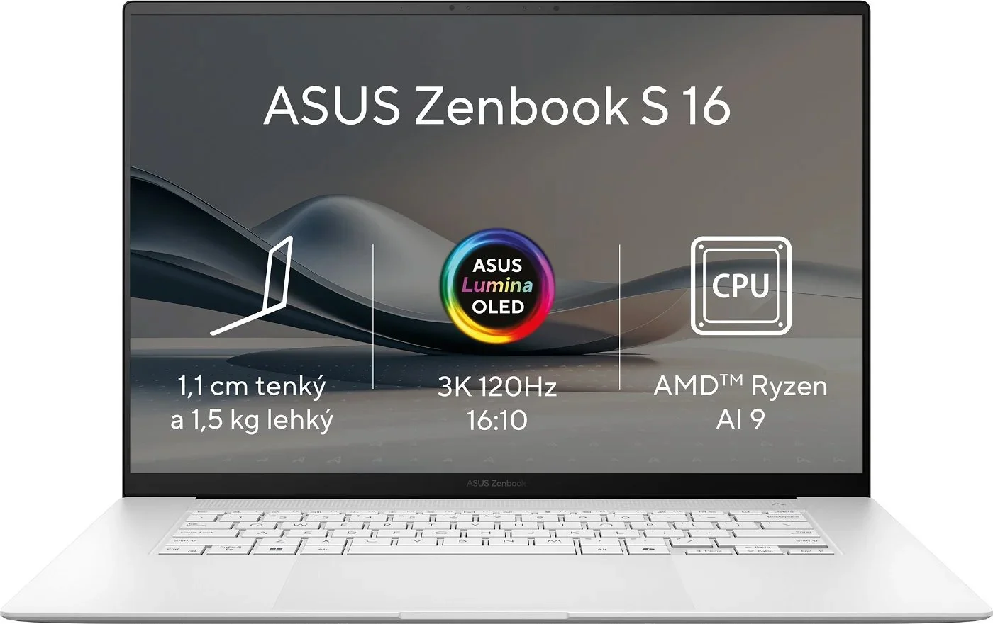 ASUS Zenbook S 16 OLED UM5606WA-OLED225X Scandinavian White celokovový