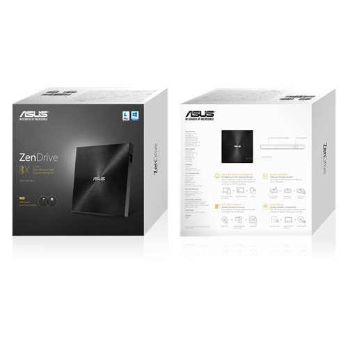 ASUS ZenDrive U9M (SDRW-08U9M-U), černá