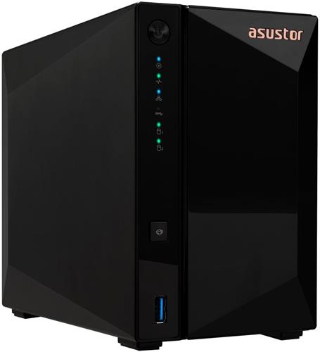 Asustor NAS AS3302T / 2x 3,5" SATA III/ Realtek RTD1296 1,4 GHz/ 2 GB/ 1x 2,5 GbE/ 3x USB 3.2 Gen 1