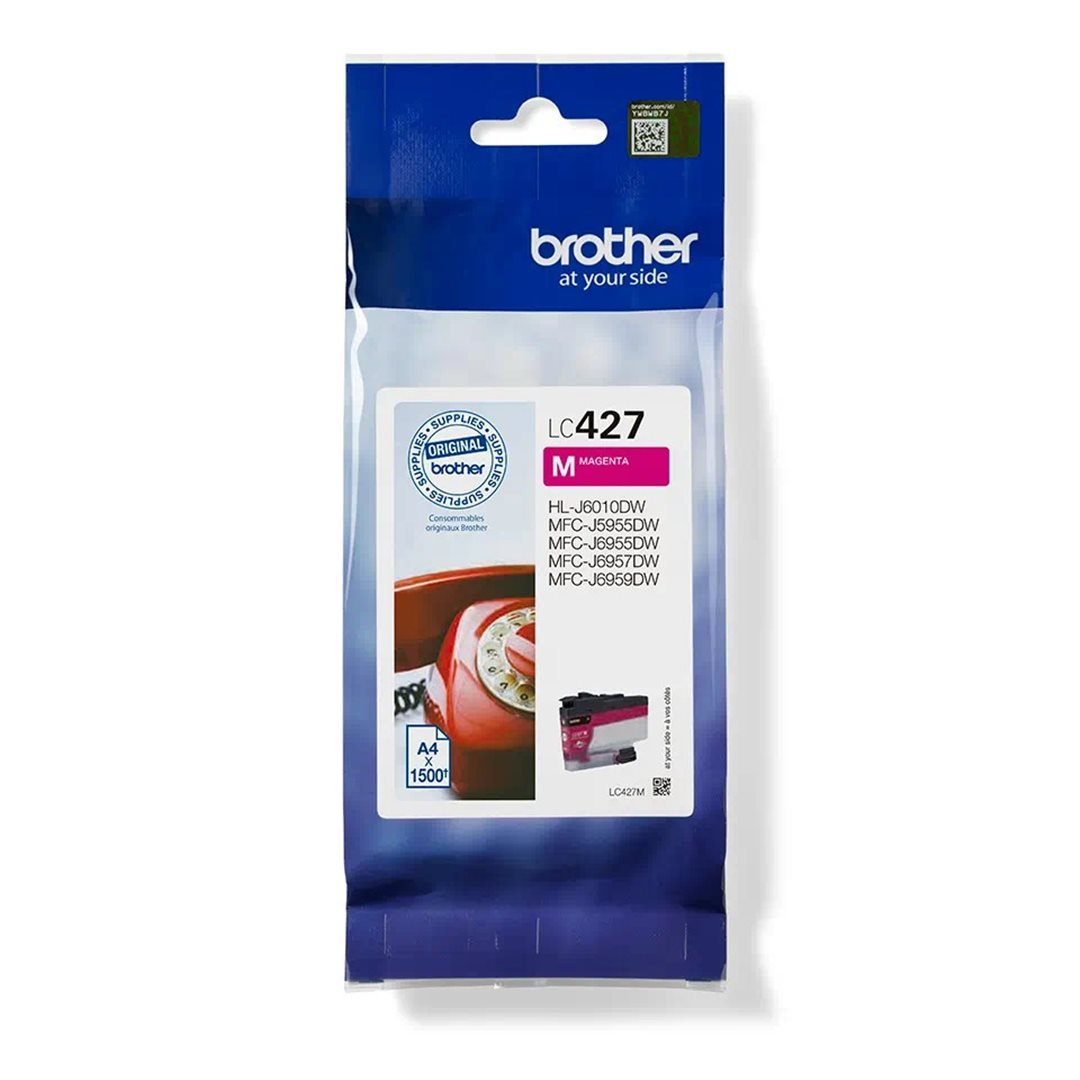 Atrament Brother LC-427M, purpurový, 1500 strán za minútu - originálny