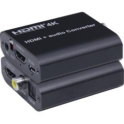 Audio extraktor PremiumCord HDMI 4K s oddelením zvuku na stereo jack, SPDIF Toslink, RCA