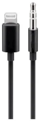 Audio kábel Apple Lightning na 3,5 mm stereo jack, 1 m, čierny