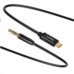 Audio kábel Baseus série Yiven USB-C / 3,5 mm Jack 1,2 m, čierny