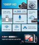 Autokamera DAHUA S6 / rozlíšenie Full HD / duálna kamera / GPS / mini USB / Wi-Fi / slot na microSD