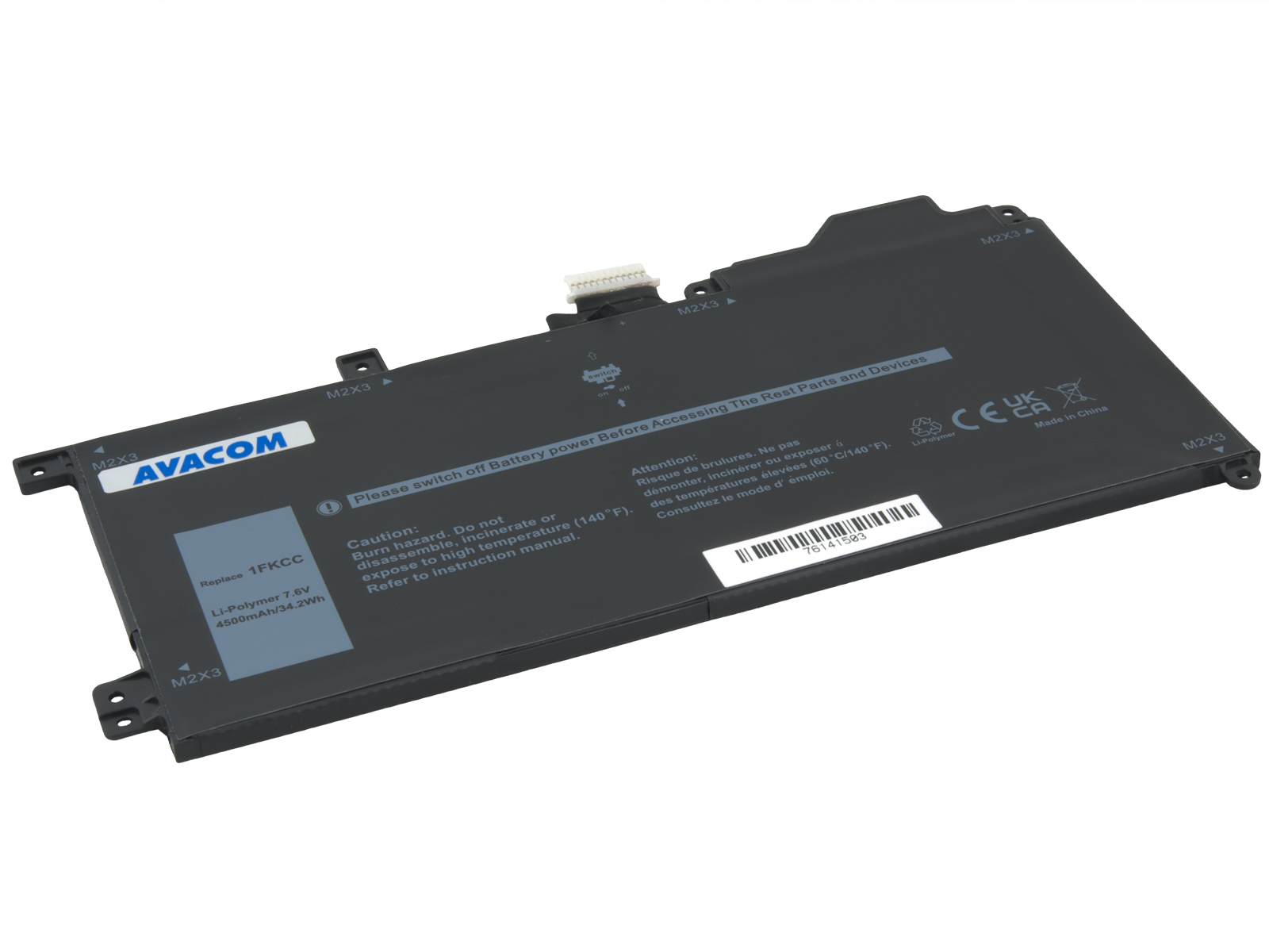 AVACOM batéria pre Dell Latitude 7200, 7210 2 v 1 Li-Pol 7,6V 4500mAh 34Wh