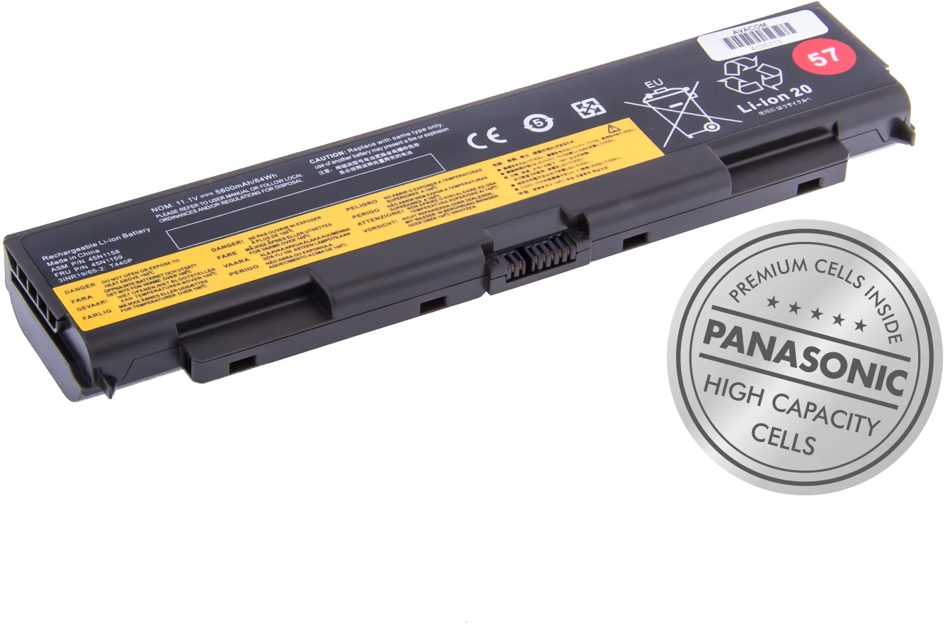 Avacom batéria pre Lenovo ThinkPad T440P, T540P 57 Li-Ion 11,1V 5800mAh