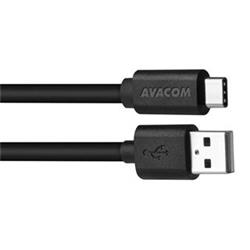 Avacom Datový a nabíjecí kabel USB - USB-C, 100cm, černá