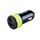 Avacom nabíječka do auta s dvěma USB výstupy 5V/1A - 3,1A, černo-zelená