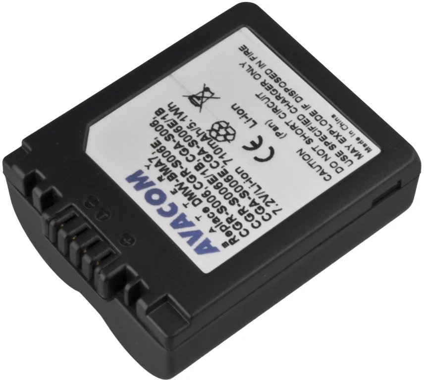AVACOM Panasonic CGA-S006, DMW-BMA7, Leica BP-DC5 Li-Ion 7.2V 710mAh 5.1Wh