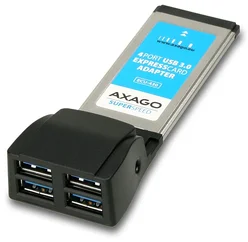 AXAGO ECU-430 ExpressCard - 4x USB 3.0