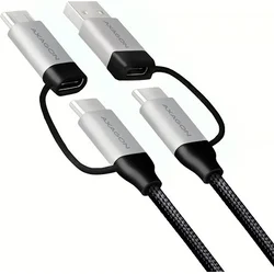 AXAGON 4in1 USB-C 2.0 kabel 2m