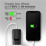 AXAGON ACU-PD30, napájacia nabíjačka 30 W, 1x port USB-C, PD3.0/PPS/QC4+/SFC/AFC/Apple, čierna
