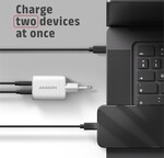 AXAGON ACU-PQ100W, GaN nabíječka do sítě 100W, USB-A + USB-C, PD3.0/PPS/QC4+/SFC2.0/Apple, bílá
