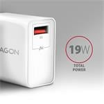 AXAGON ACU-QC19W, QC nabíječka do sítě, bílá
