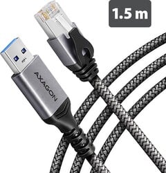 AXAGON ADE-AM15, adaptér USB-A na Gigabit Ethernet (1,5 m)