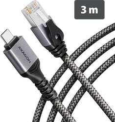 AXAGON ADE-CM30, adaptér USB-C na Gigabit Ethernet (3 m)