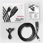 AXAGON ADR-207, USB 2.0 A-M -> A-F aktívny predlžovací / opakovací kábel, 7,5 m
