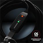AXAGON ADR-207, USB 2.0 A-M -> A-F aktívny predlžovací / opakovací kábel, 7,5 m