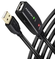 AXAGON ADR-210, USB 2.0 A-M -> A-F aktívny predlžovací / opakovací kábel, 10 m