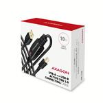 AXAGON ADR-210B, aktívny prepojovací kábel USB 2.0 A-M -> B-M, 10 m